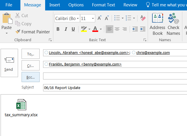 Outlook email image